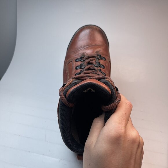 VINTAGE HAWKINS Gore-Tex Leather Walking Boots UK 4 Brown Leather boots Hiking - Picture 11 of 16